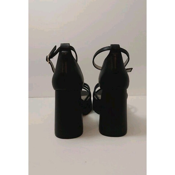 Worthington Women's Size 8 Ellsworth Heeled Sandals 8M Black Open Toe - Picture 7 of 10